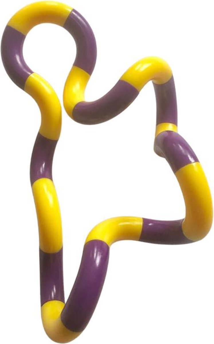 Hoogwaardige Tangle Fidget / Tangle Toy | Anti Stress Fidget | Bekend Van TikTok | Geel-Paars